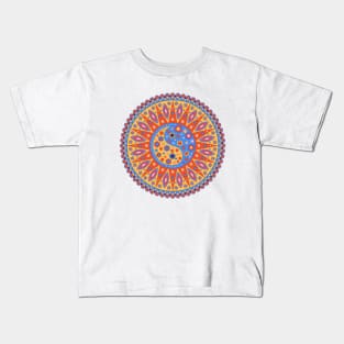 Yin Yang Mandala Kids T-Shirt
